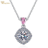 925 Silver 1CT Moissanite Diamond Pendant Necklace