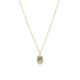 Vintage 925 Sterling Silver Olivine Necklace