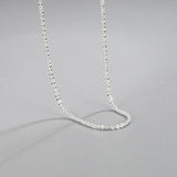 Korea Sparkling Ins Light Sparkling Necklace 925 Sterling Silver