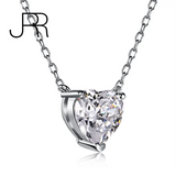 925 Silver Heart Cut Moissanite Wedding Pendent Necklace