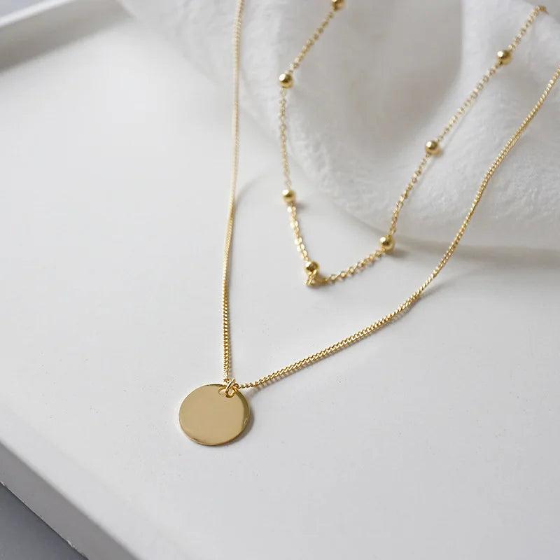S925 Silver Double-layer Collar Necklace