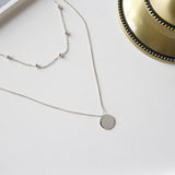 S925 Silver Double-layer Collar Necklace