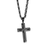 Stainless Steel Geometric Pendant Necklace Unisex