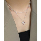 925 Silver Women's Heart Necklace