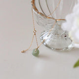 925 Silver Chain Necklace with Hetian Jade Pendant