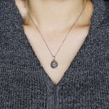 S925 Turtle Shell Pendant Necklace Chinese Style Jewelry