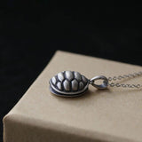 S925 Turtle Shell Pendant Necklace Chinese Style Jewelry