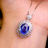 Imitated Sri Lankan Sapphire Necklace for Women