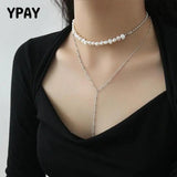 Baroque Pearl Choker Necklace 925 Sterling Silver Bead Gift