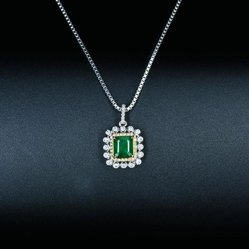 Women's Tourmaline Diamond Pendant Necklace