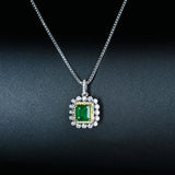 Women's Tourmaline Diamond Pendant Necklace