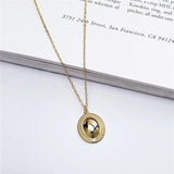 925 Silver Oval Pendant Necklace for Women Fine Jewelry Gift