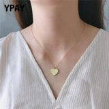 925 Silver Love Heart Letter Necklace YMN169