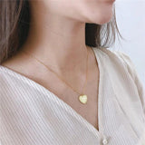 925 Silver Love Heart Letter Necklace YMN169