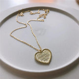 925 Silver Love Heart Letter Necklace YMN169