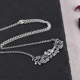 925 Silver Necklace Women Flower Bird Pendant