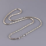 2mm Chain 925 Silver Fine Original S925 Silver Women Necklaces