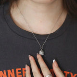 S925 Sterling Silver Necklace, Chinese Wind Bell Pendant