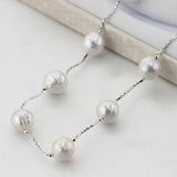 Baroque AA+ Pearl Necklace Pendant - Natural Pearl Chain