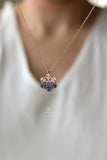 Snowflake Necklace in 925 Sterling Silver Wedding Christmas Jewelry Gift