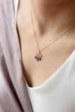 Snowflake Necklace in 925 Sterling Silver Wedding Christmas Jewelry Gift