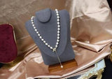 5-6MM Freshwater Pearl Necklace with Zircon Crystal Clasp