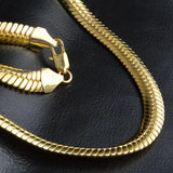 Flat Snake Chain Necklace 18KT Wedding Gift