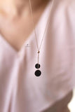 925 Sterling Silver Round Pendant Necklace, Charm Jewelry