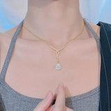 Angel Wings Necklace Water Drop Jewelry Wedding Gift