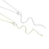 925 Silver Y-Shaped Lobster Charm Chain Necklace for Women