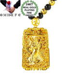 European Fine 24KT Pendant Necklace