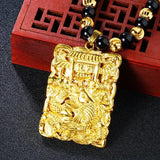 Vintage Fish Beads Pendant Necklace NL168