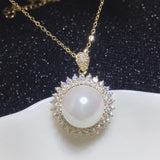 Elegant Zircon Diamond Pendant Necklace