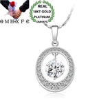 European Zircon Water Drop Pendant Necklace