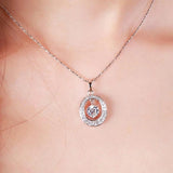 European Zircon Water Drop Pendant Necklace