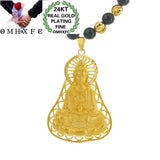 OMHXFC NL233 Guanyin 24KT Pendant Necklace