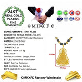 OMHXFC NL233 Guanyin 24KT Pendant Necklace