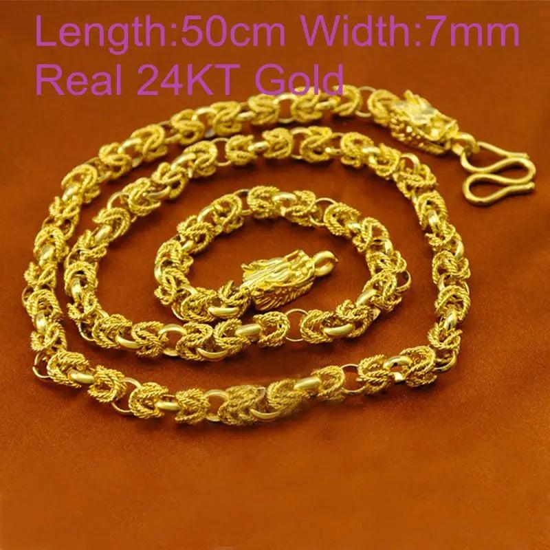 European Party Wedding 24KT Chain Necklace