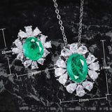 Cotton Emerald Necklace Zircon Jewelry