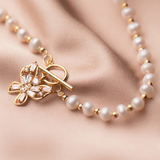 925 Silver Pearl Necklace Butterfly Pendant Women Party Gift Jewelry