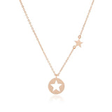 Personalized Star Necklace 100% Sterling Silver Pendant Chain S925