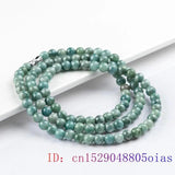 Burmese Jade Beaded Necklace Natural Charm for Women Amulets Jadeite Talismans