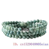 Burmese Jade Beaded Necklace Natural Charm for Women Amulets Jadeite Talismans