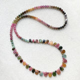 Tourmaline Beaded Necklace With Raindrop Pendant