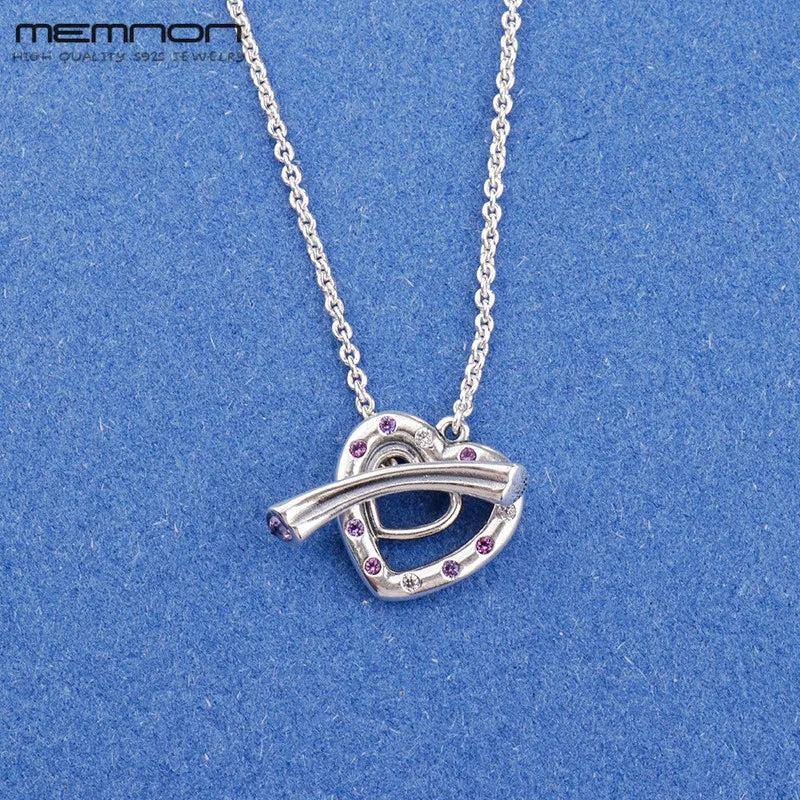 S925 Silver Heart Necklace for Women 925 Sterling Silver Hearts Pendant
