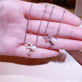 Star Pendant 925 Sterling Silver Women Necklace