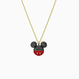 Mouse Necklace with Chain for Women's Jewelry