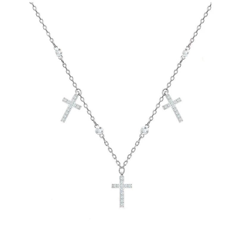 Religious Cross Necklace - Personalized Women's Jewelry