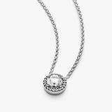 925 Silver CZ Nekclace for Birthday Gift