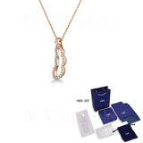 Rose Pendant Peas Necklace Romantic Gift